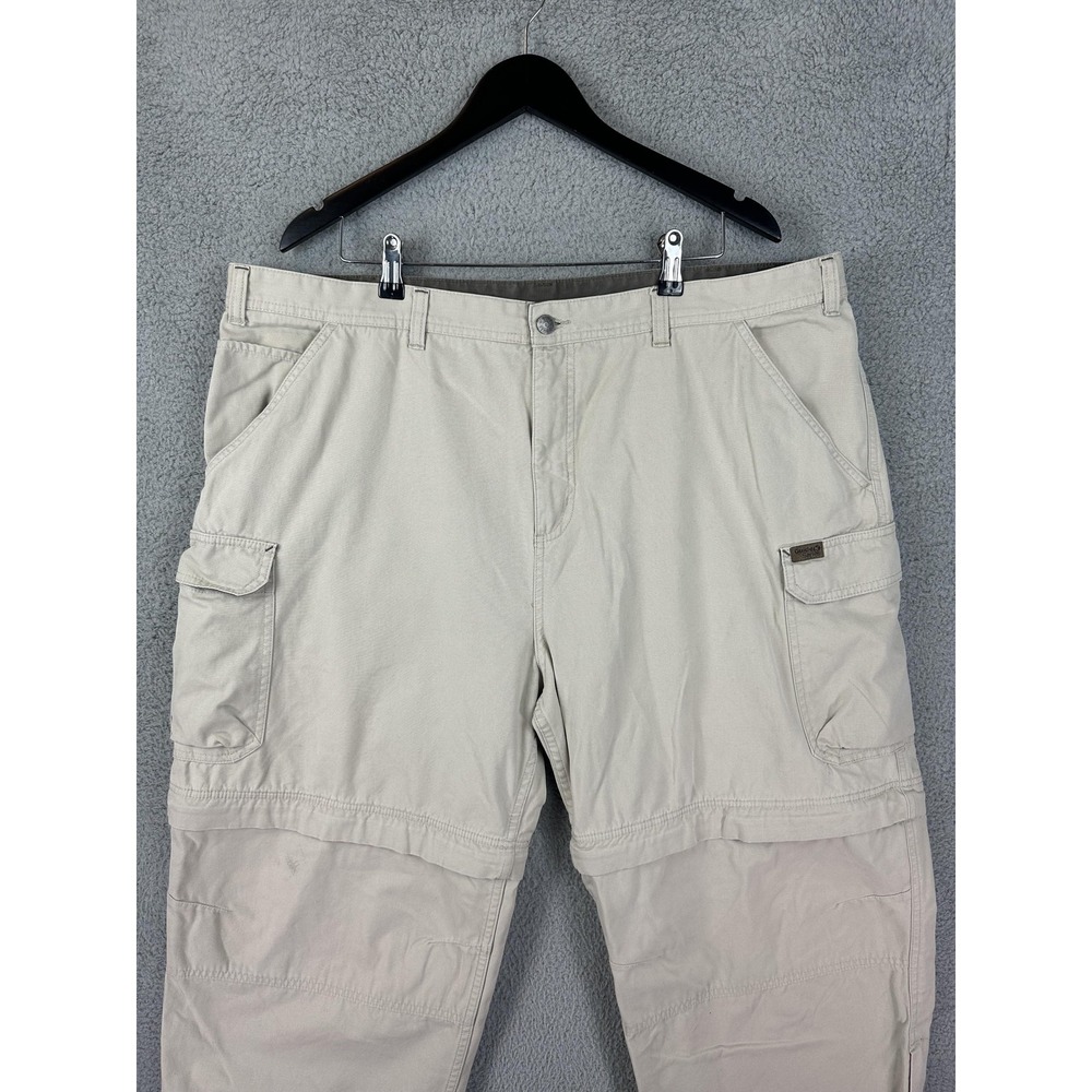 Guide Series Pants Mens 44x30 Khaki Convertible Zip Off Cargo Hiking Outdoor Men